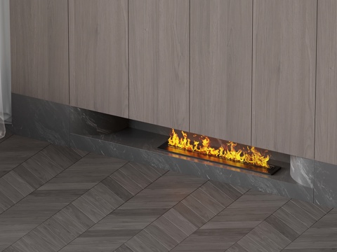  意式壁炉 火炉3d模型 