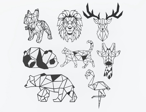  现代北欧墙面挂饰动物挂饰3d模型 