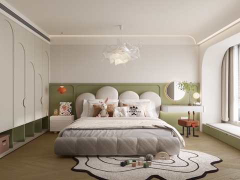 卧室 儿童房su模型