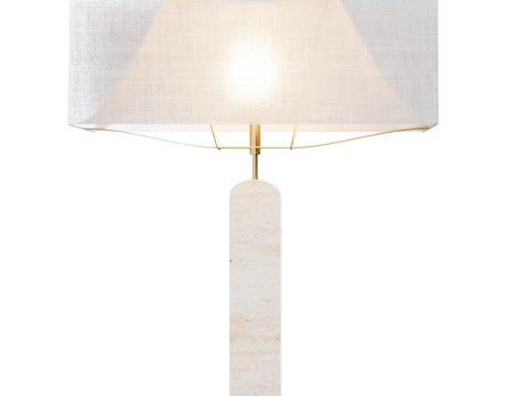  现代简约台灯 台灯 简约台灯 书房台灯 灯3d模型 