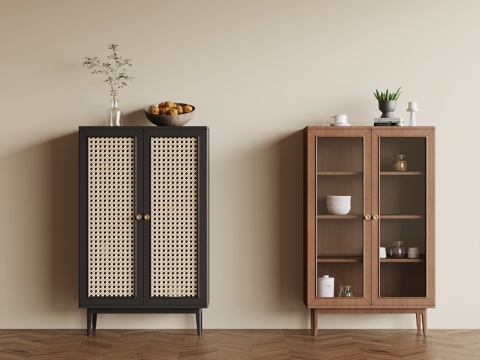 法式中古餐边柜 边柜 矮柜su模型