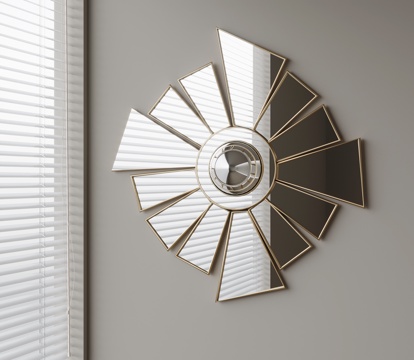 现代镜子 异形镜子su模型