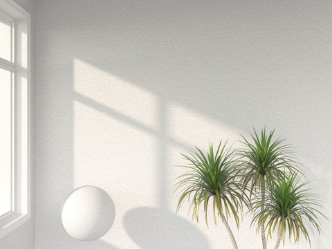 白色艺术漆 奶油风涂料 米色涂料 米色真石漆 涂料 硅藻泥墙su模型