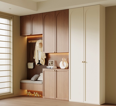 中古鞋柜 玄关柜su模型