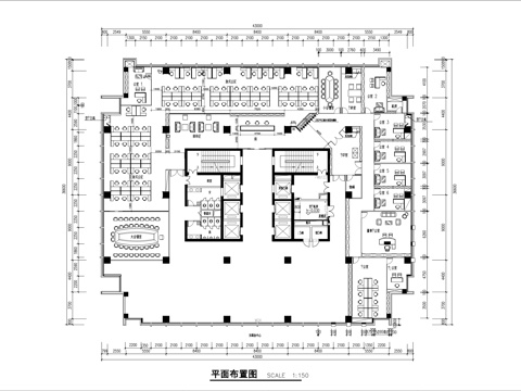 最新全套办公室施工图合集cad施工图