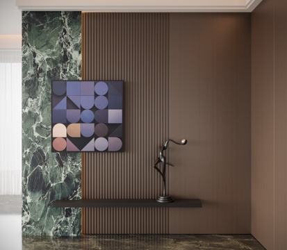 现代意式玄关su模型