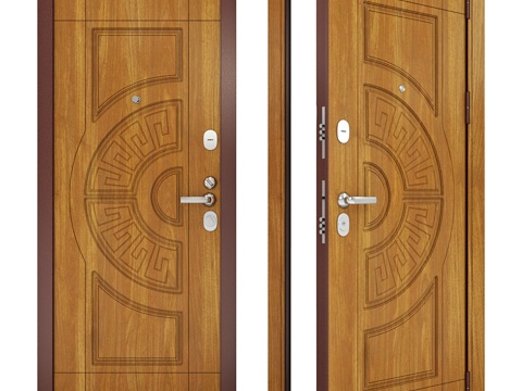  钢制入户门 Groff P (Premium) p3-3023d模型 