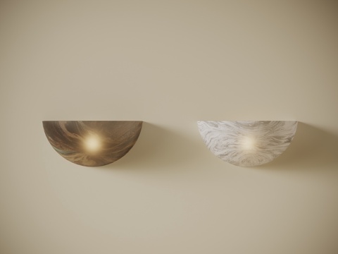 现代意式壁灯 简约壁灯su模型