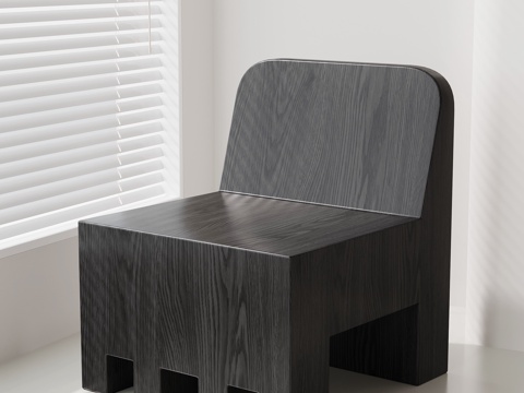  现代凳子 换鞋凳 木凳3d模型 