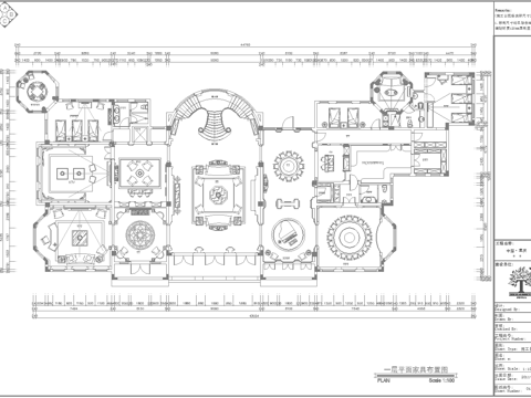 最新完整版欧式会所施工图合集cad施工图