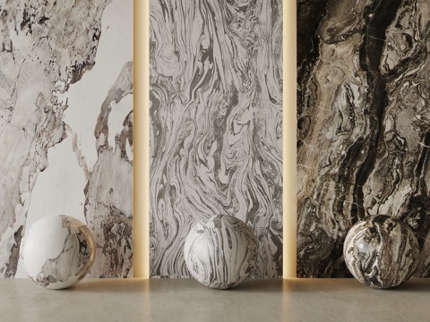 现代意式石材su模型