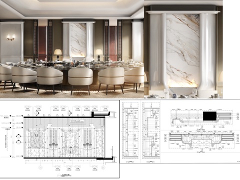 石材背景墙 酒店大堂背景墙  墙面节点cad施工图