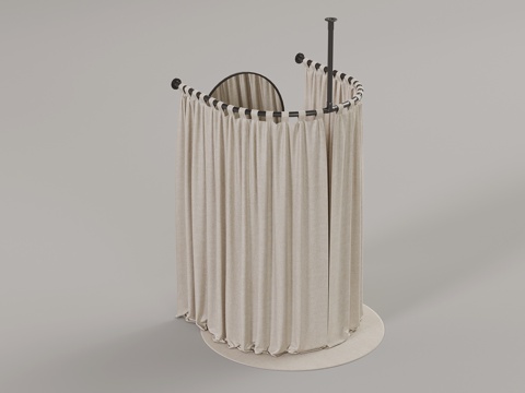 现代更衣室 换装间3d模型