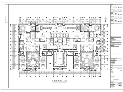 最新完整版高端会所施工图合集cad施工图
