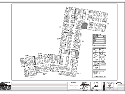 最新全套办公楼施工图合集cad施工图