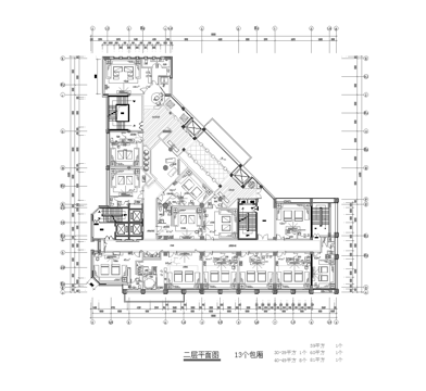 最新完整版KTV会所平面施工图合集cad施工图