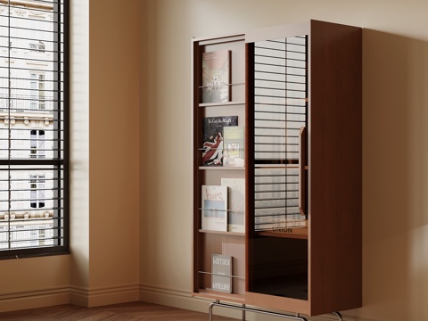 中古风边柜 储物柜 装饰柜su模型