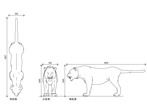  动物老虎 老虎 野生老虎 东北虎 华南虎 孟加拉虎cad施工图cad施工图 