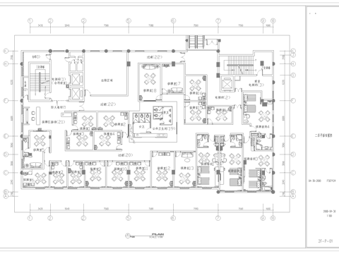 最新全套 棋牌室 施工图合集cad施工图