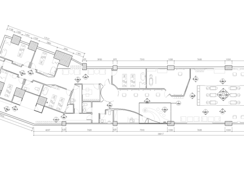 最新完整版美容院施工图合集cad施工图