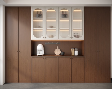 中古风酒柜su模型