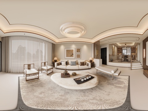  宋氏美学客厅全景 