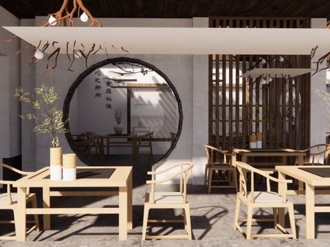 茶桌椅 茶具 茶桌 茶台 茶桌组合su模型