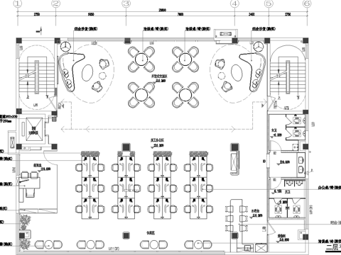 最新完整版办公楼施工图合集cad施工图