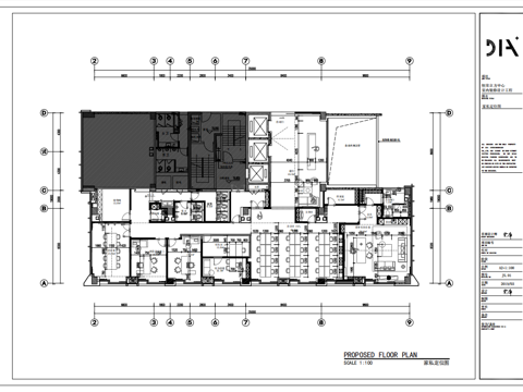 最新完整版 办公楼 施工图合集cad施工图