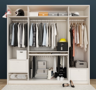  现代衣柜衣橱3d模型 