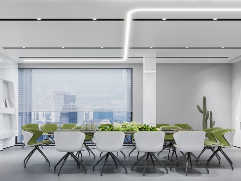 最新完整版办公室施工图效果图合集cad施工图