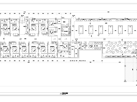 最新全套 棋牌室 施工图合集cad施工图