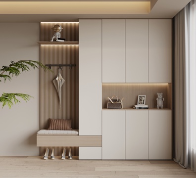  现代简约鞋柜 入户鞋柜3d模型 