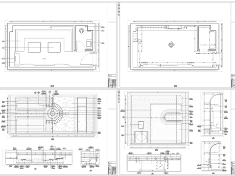 最新2套 KTV 派对房 施工图合集cad施工图 