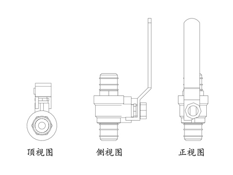  关闭阀 截止阀 切断阀 隔离阀 闸阀 球阀 蝶阀 旋塞阀cad施工图 