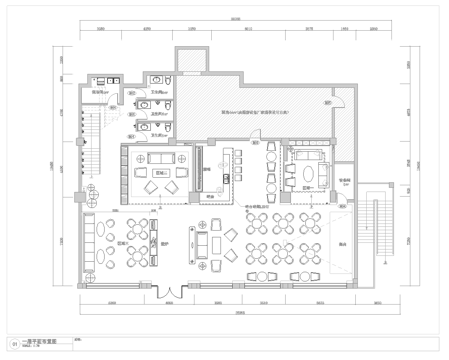 最新全套 工业风咖啡店 施工图合集cad施工图