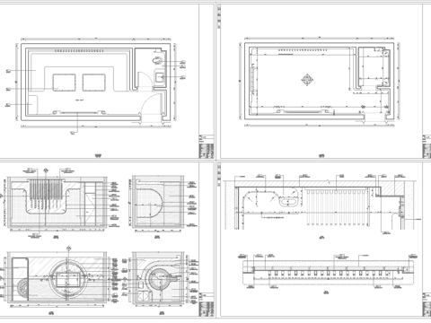  最新2套 KTV 派对房 施工图合集cad施工图 