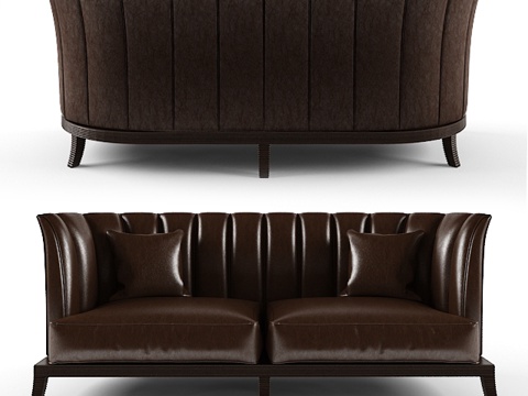  现代双人沙发 双人沙发 沙发3d模型 