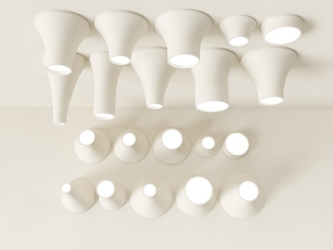 奶油风筒灯 宅寂风筒灯 射灯 筒灯 明装筒灯 现代筒射灯su模型