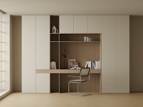 现代书桌柜su模型