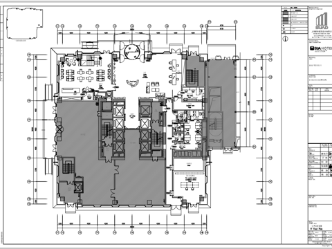  最新完整版大酒店施工图合集cad施工图 