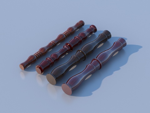  木柱子 圆柱3d模型 