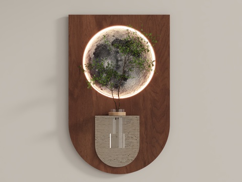 墙饰挂件su模型