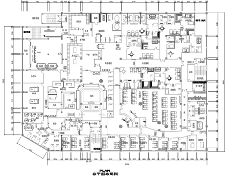 最新完整版spa足浴店施工图合集cad施工图