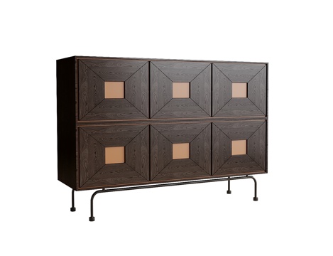 现代边柜 矮鞋柜 玄关柜su模型