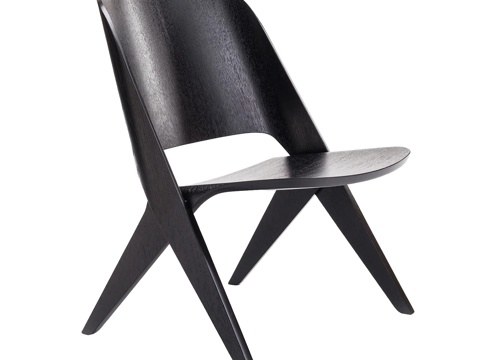 木质休闲椅su模型