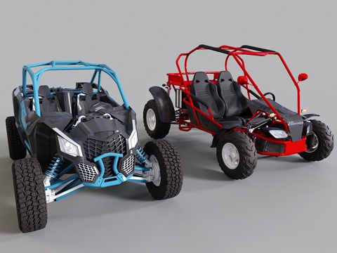 现代越野车 山地越野车 沙地越野车 全地形车su模型