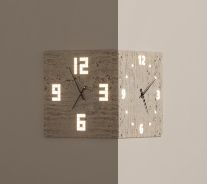 侘寂现代转角墙饰挂件su模型