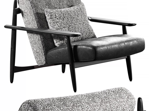  Minotti Trio 休闲椅3d模型 