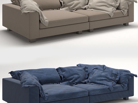  现代双人沙发 沙发 双人沙发3d模型 